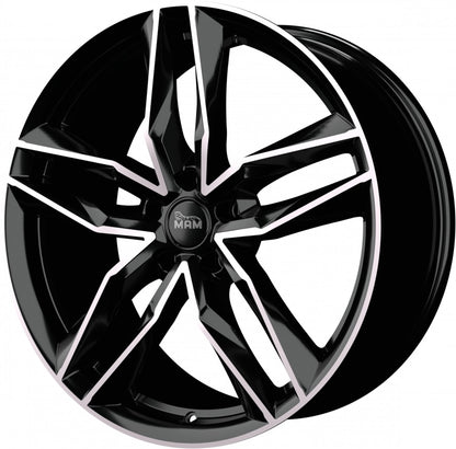 MAM RS3 black front polish 8x18 ET45 - LK5/112 ML66.6