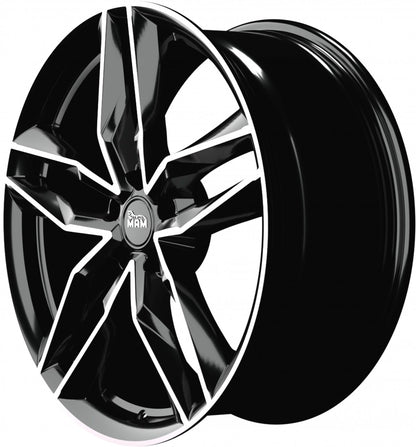 MAM RS3 black front polish 8x18 ET45 - LK5/112 ML66.6