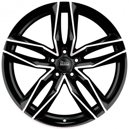 MAM RS3 black front polish 8.5x20 ET30 - LK5/112 ML66.6