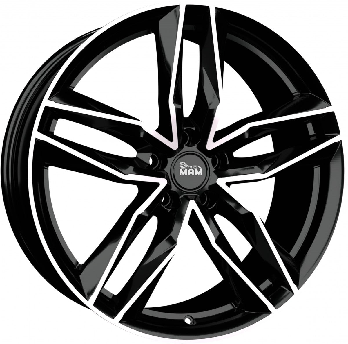 MAM RS3 black front polish 8.5x20 ET45 - LK5/112 ML66.6