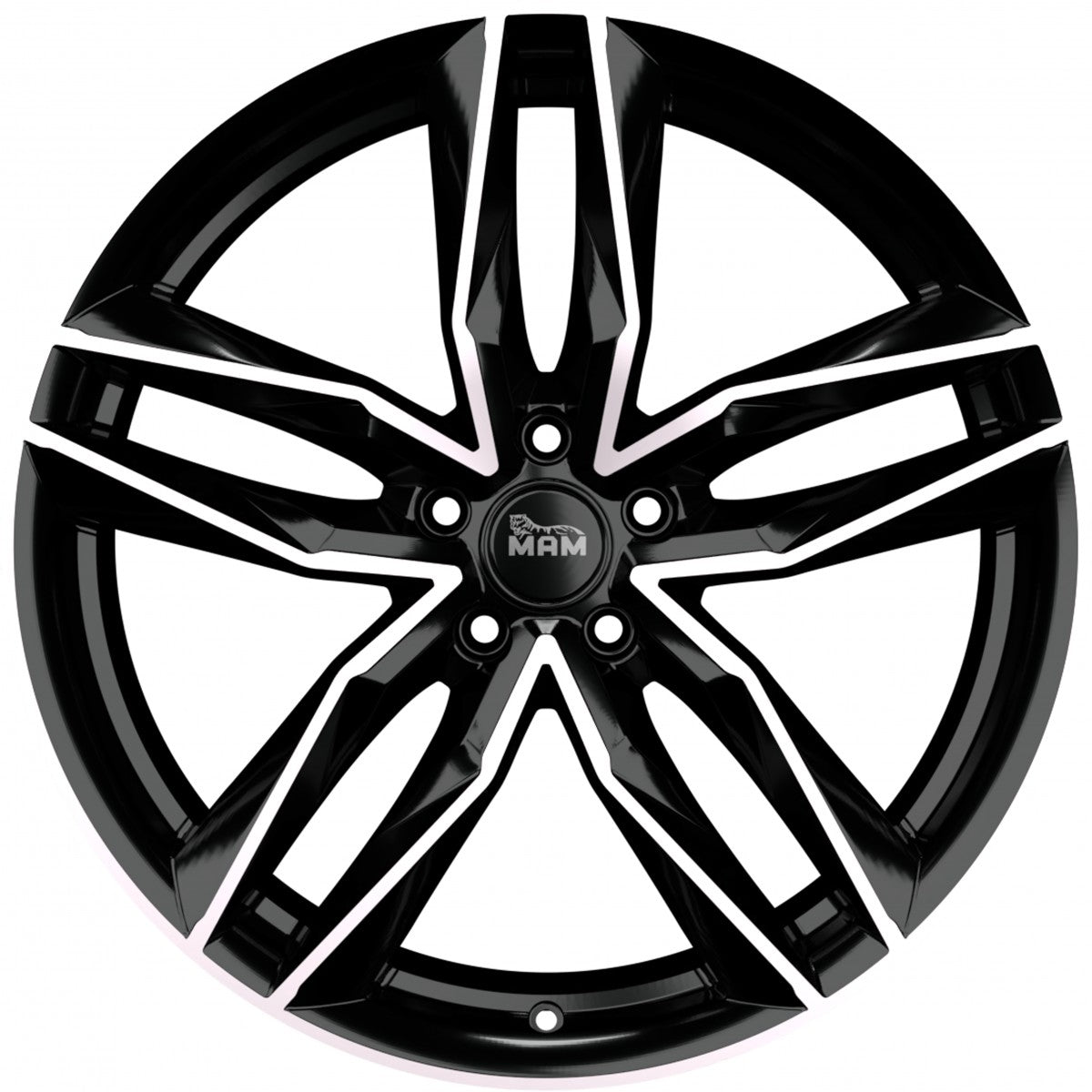 MAM RS3 black front polish 8.5x20 ET45 - LK5/112 ML66.6