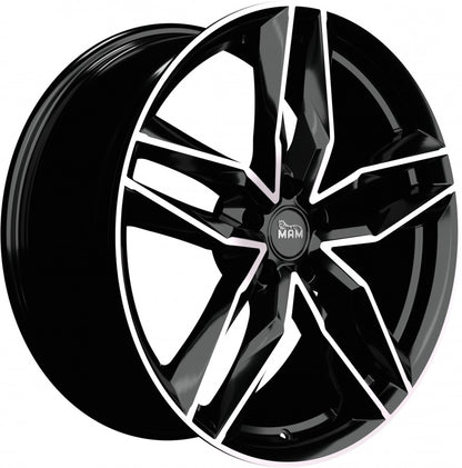 MAM RS3 black front polish 8.5x20 ET45 - LK5/112 ML66.6