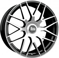 MAM GT1 black front polish Alufelge 8.5x19 Zoll ET45 LK 5x100 ML66.6