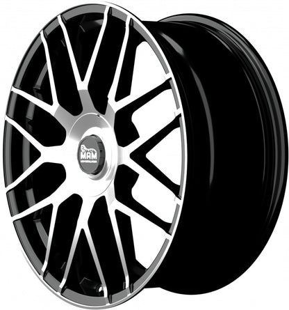 MAM GT1 black front polish 8.5x19 ET45 - LK5/100 ML66.6
