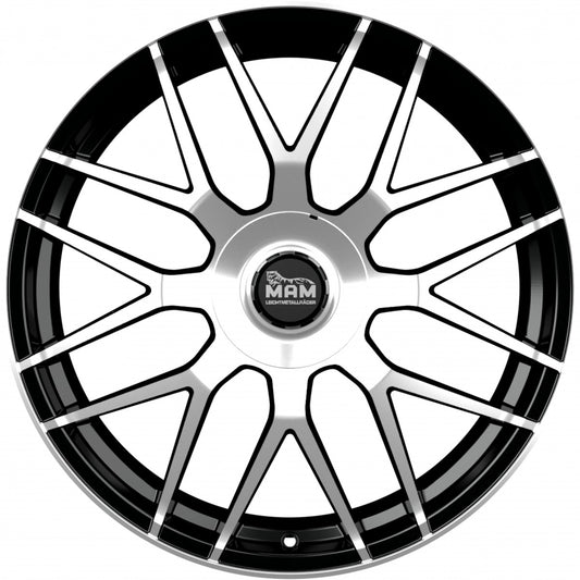 MAM GT1 black front polish 8.5x20 ET30 - LK5/112 ML66.6