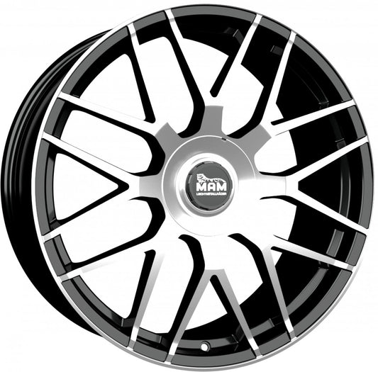 MAM GT1 black front polish 8.5x20 ET45 - LK5/112 ML66.6
