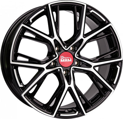 MAM B4 black front polish 8.5x19 ET30 - LK5/112 ML72.6