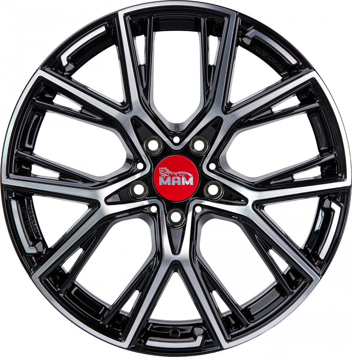 MAM B4 black front polish 8.5x19 ET40 - LK5/114.3 ML72.6