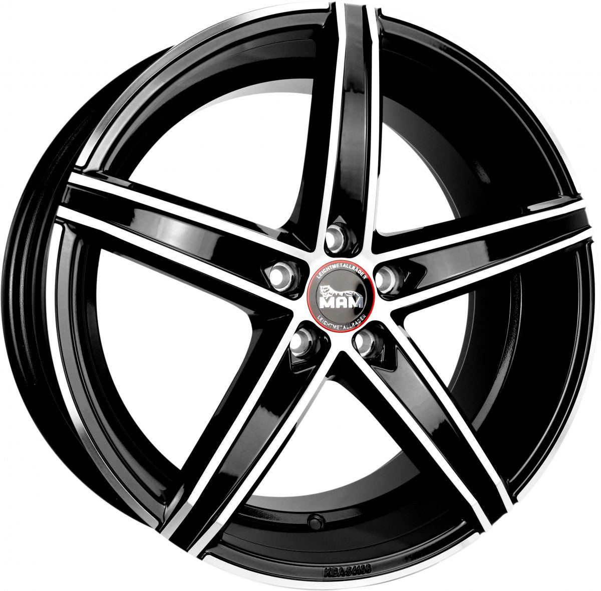 MAM OX-18 black front polish 8.5x19 ET30 - LK5/112 ML66.6