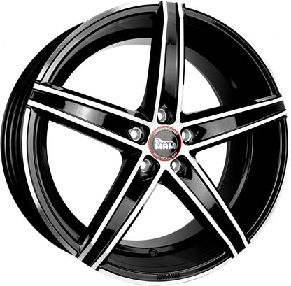 MAM OX-18 black front polish 8.5x19 ET45 - LK5/112 ML66.6