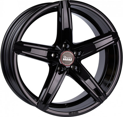 MAM OX-18 black painted 8.5x19 ET45 - LK5/108 ML72.6