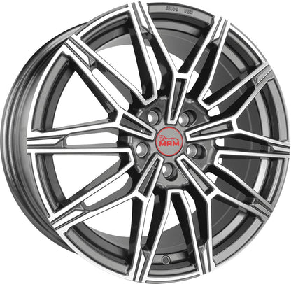 MAM B3 palladium front polish 8.5x19 ET45 - LK5/112 ML66.65