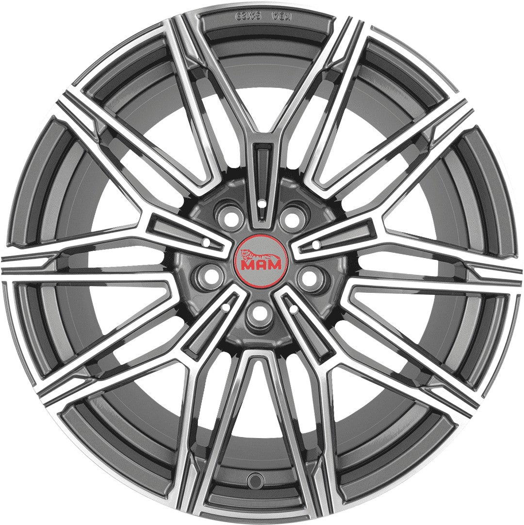 MAM B3 palladium front polish 8.5x19 ET45 - LK5/112 ML66.65
