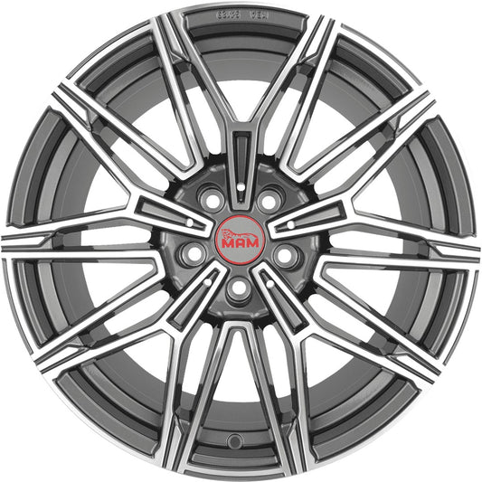 MAM B3 palladium front polish 8.5x19 ET45 - LK5/112 ML66.65
