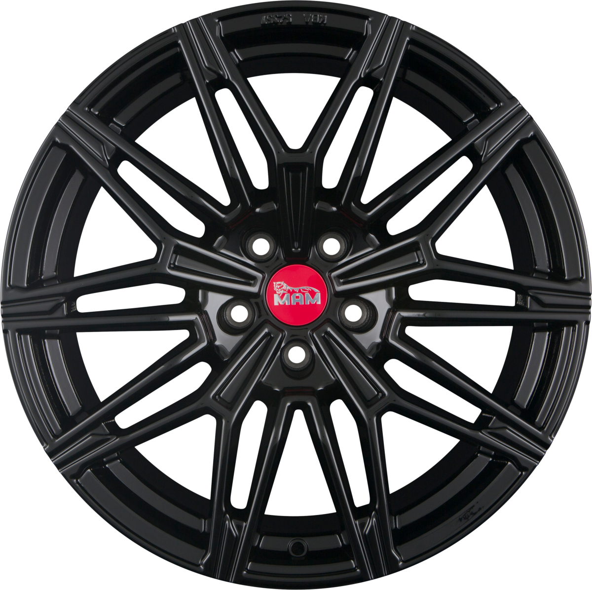 MAM B3 black painted Alufelge 8.5x19 Zoll ET35 LK 5x120 ML72.6 – Bild 3