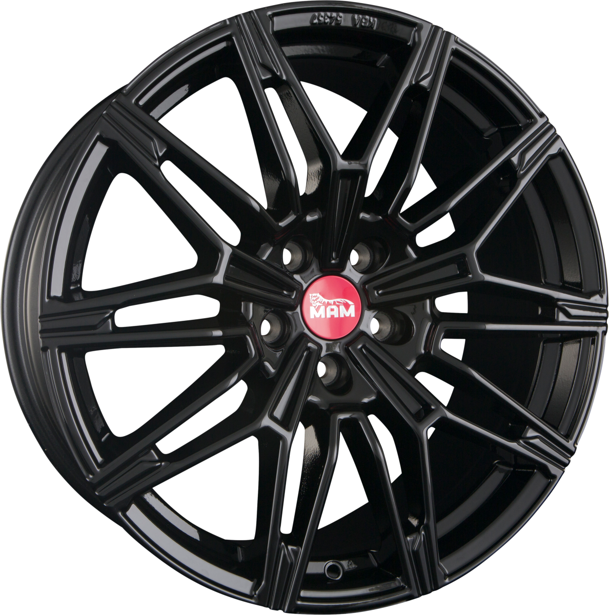 MAM B3 black painted Alufelge 8.5x19 Zoll ET35 LK 5x120 ML72.6 – Bild 4