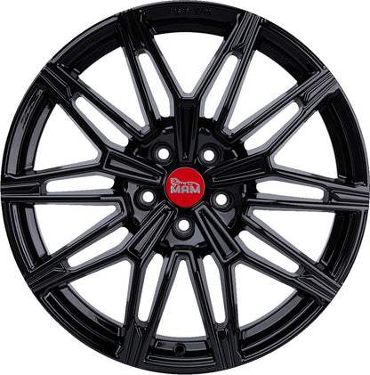 MAM B3 black painted 8.5x19 ET35 - LK5/120 ML72.6