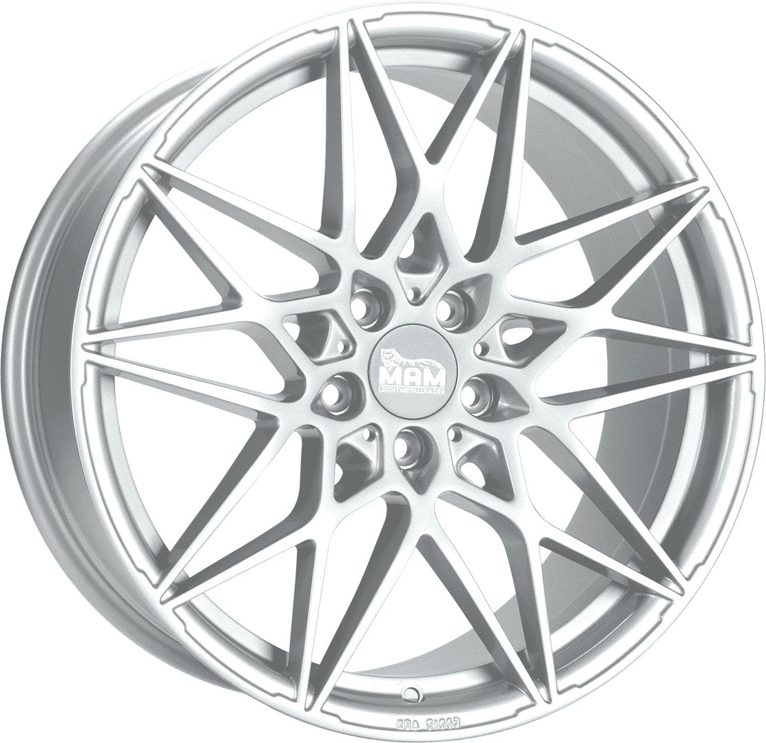 MAM B2N silver painted 8.5x19 ET45 - LK5/112 ML72.6