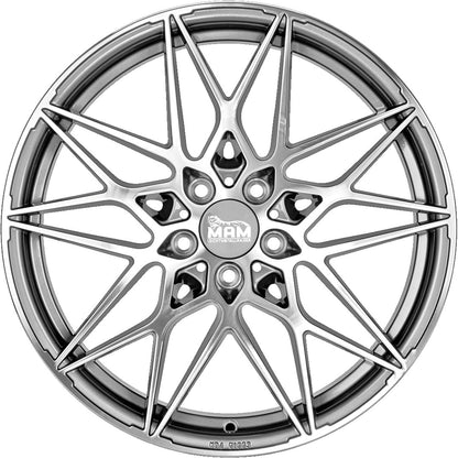 MAM B2N palladium front polish 8.5x19 ET45 - LK5/112 ML72.6