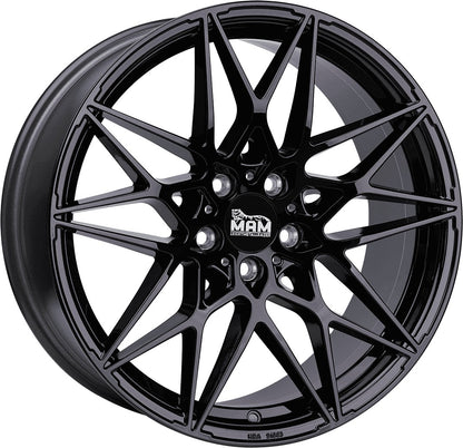 MAM B2N black painted 8.5x19 ET35 - LK5/120 ML72.6