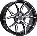 Keskin KT19N Angel black front polish Alufelge 8.5x19 Zoll ET30 LK 5x112 ML72.6