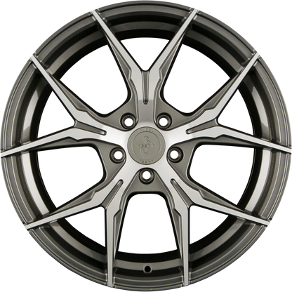 Keskin KT19N Angel palladium front polish Alufelge 8.5x19 Zoll ET30 LK 5x112 ML72.6 – Bild 3