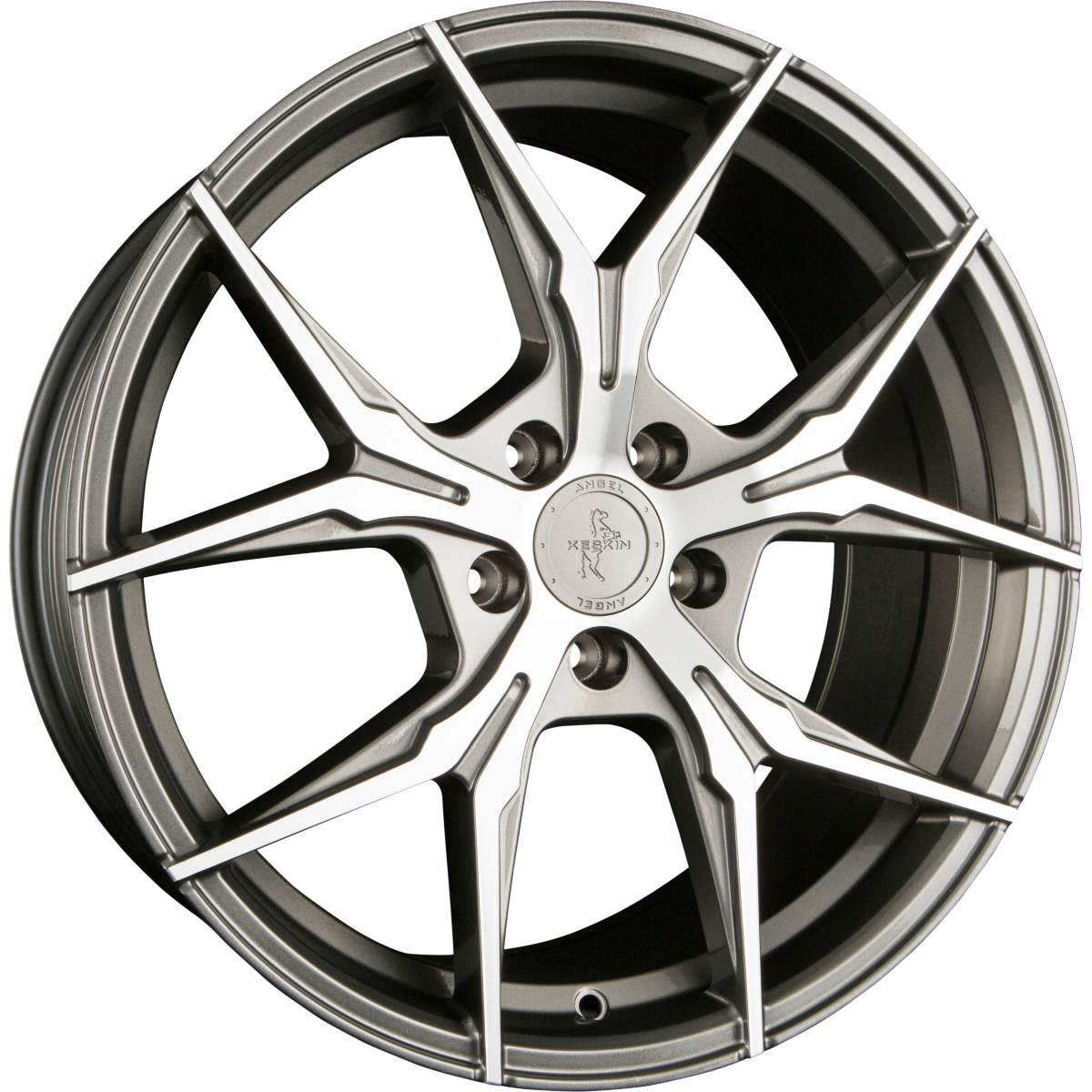 Keskin KT19N Angel palladium front polish Alufelge 8.5x19 Zoll ET30 LK 5x112 ML72.6 – Bild 4