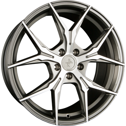 Keskin KT19N Angel palladium front polish Alufelge 8.5x19 Zoll ET30 LK 5x112 ML72.6 – Bild 4