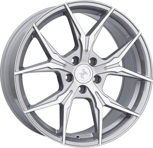 Keskin KT19N Angel silver front polish Alufelge 8.5x19 Zoll ET30 LK 5x112 ML72.6