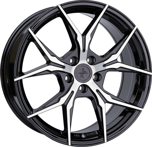 Keskin KT19N Angel black front polish Alufelge 8.5x19 Zoll ET45 LK 5x112 ML72.6