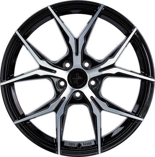 Keskin KT19N Angel black front polish Alufelge 8.5x19 Zoll ET45 LK 5x112 ML72.6