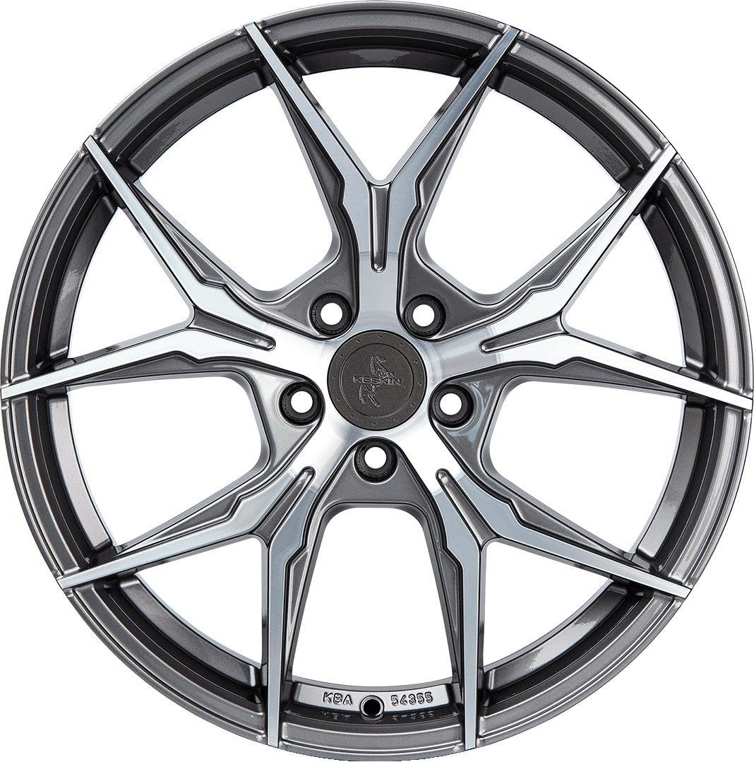 Keskin KT19N Angel palladium front polish 8.5x19 ET35 - LK5/120 ML72.6