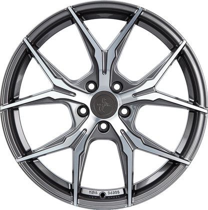 Keskin KT19N Angel palladium front polish 8.5x19 ET45 - LK5/108 ML72.6