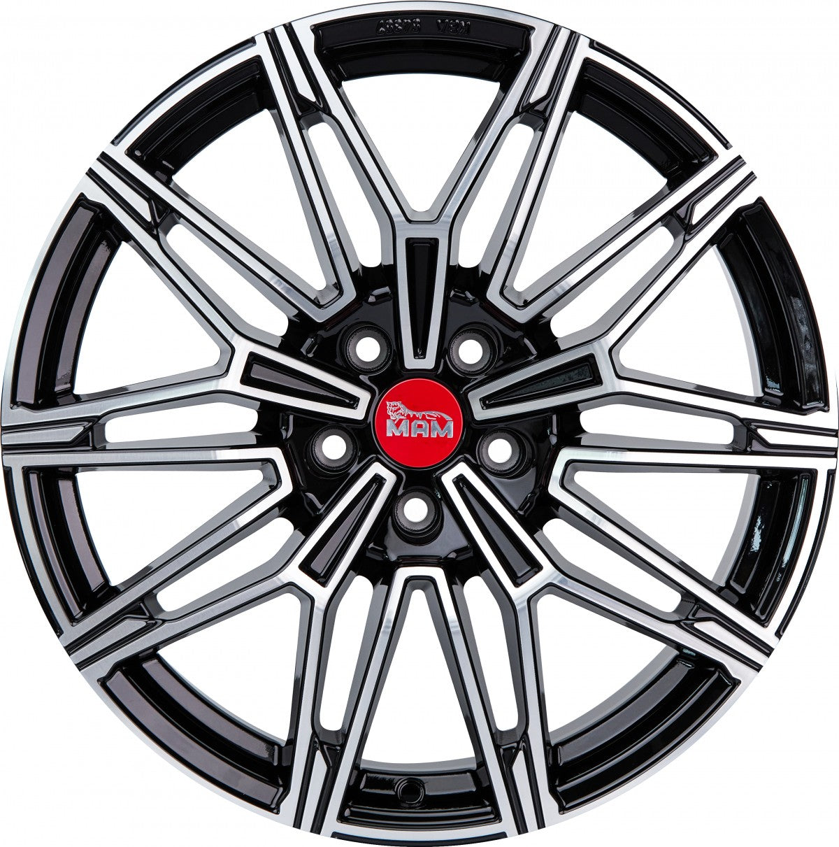 MAM B3N black front polish 8.5x19 ET35 - LK5/120 ML72.6