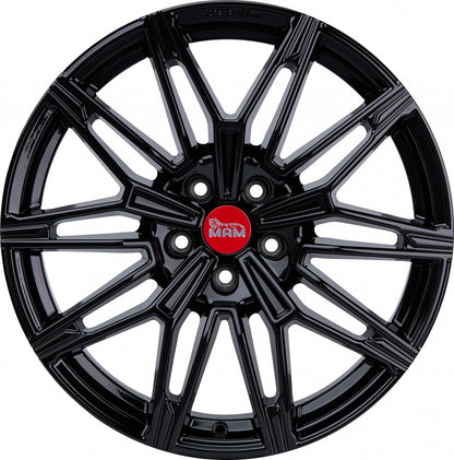 MAM B3N black painted 8.5x19 ET20 - LK5/120 ML72.6