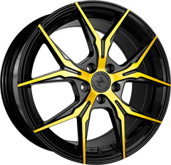 Keskin KT19N Angel black front gold Alufelge 8.5x19 Zoll ET45 LK 5x112 ML72.6