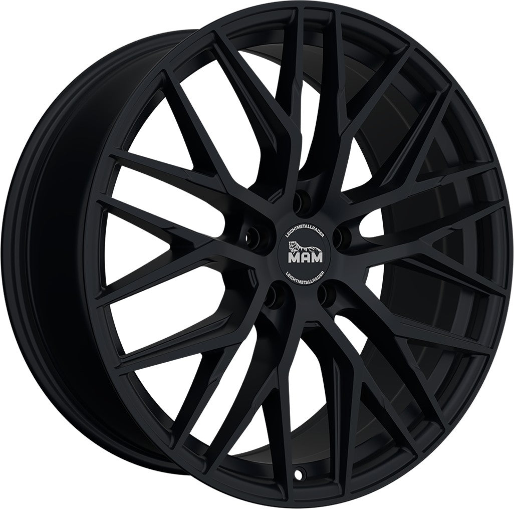 MAM RS4 matt black painted 8.5x19 ET35 - LK5/120 ML72.6