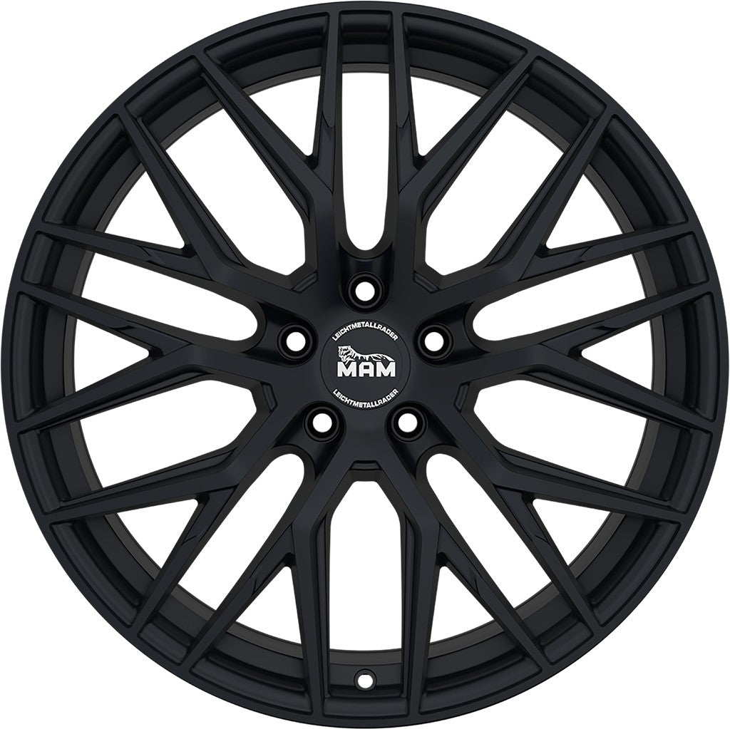 MAM RS4 matt black painted 8.5x19 ET35 - LK5/120 ML72.6