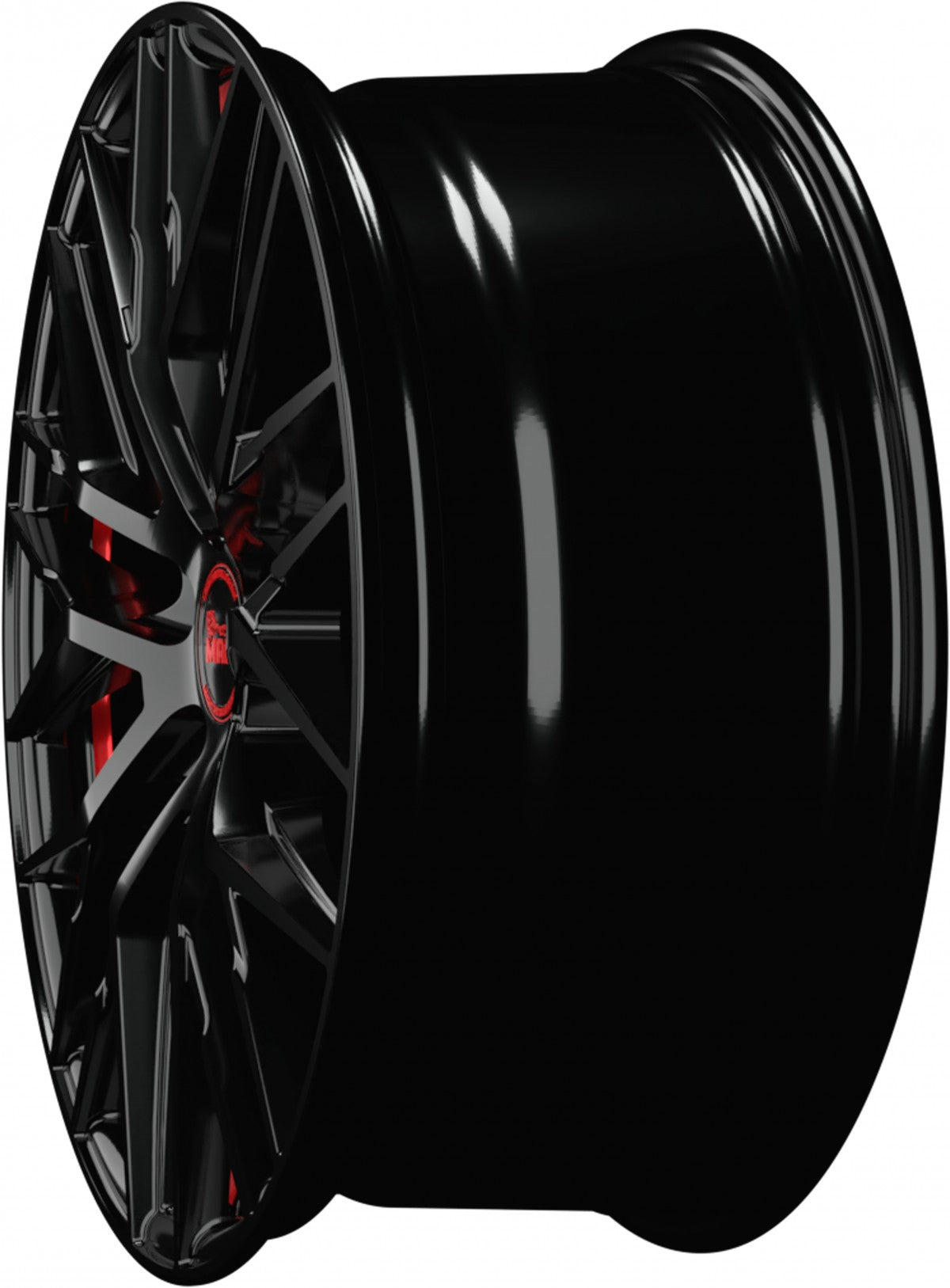 MAM RS4 black painted red inside 8.5x20 ET45 - LK5/112 ML72.6