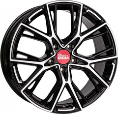 MAM B4 black front polish Alufelge 8.5x19 Zoll ET50 LK 5x120 ML65.1