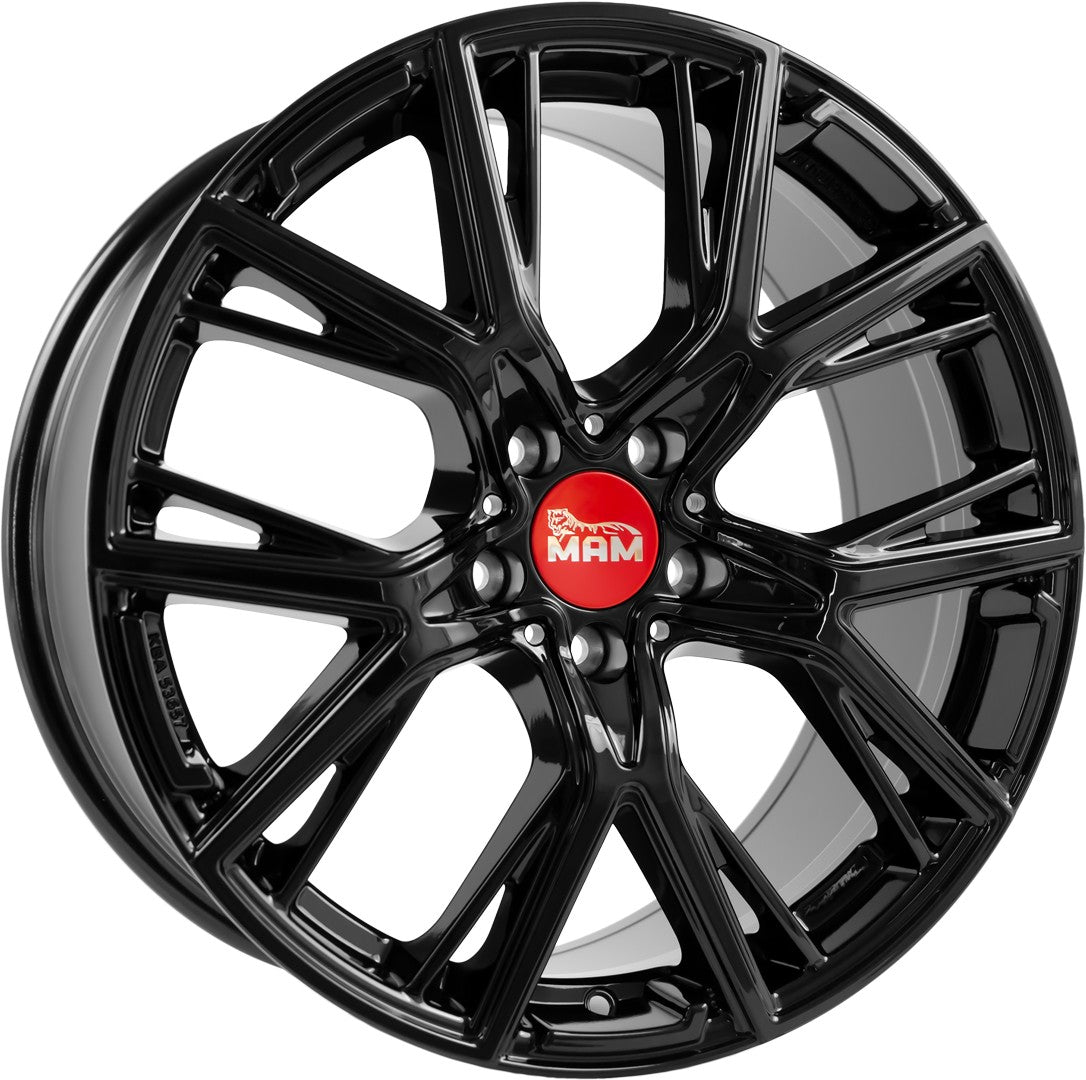 MAM B4 black painted 8.5x19 ET50 - LK5/120 ML65.1