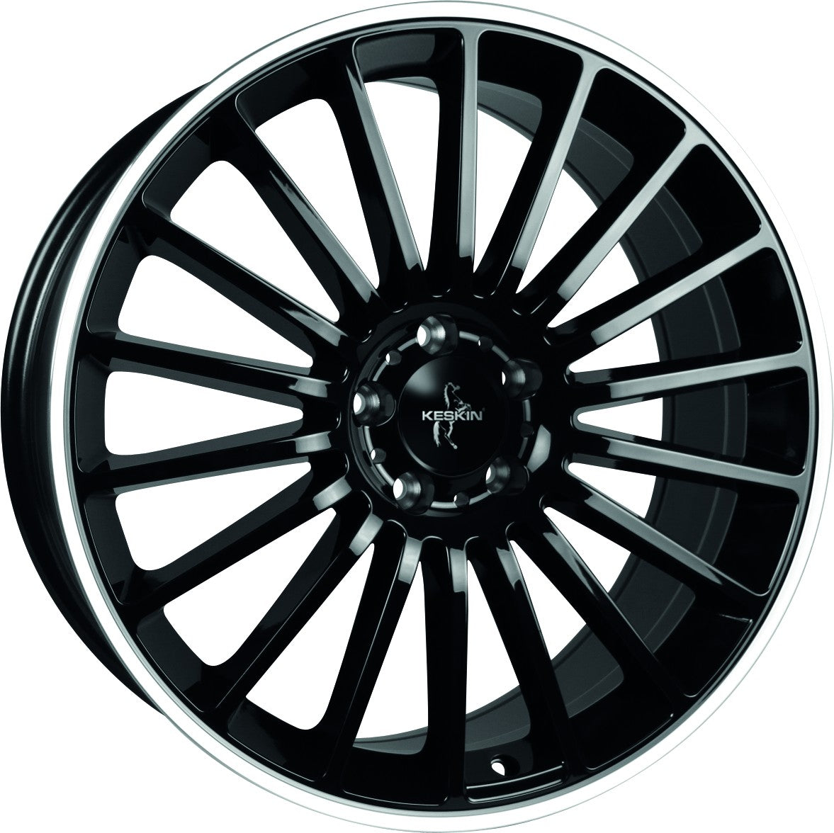 Keskin KT15 Speed black lip polish Alufelge 8x18 Zoll ET45 LK 5x112 ML66.6