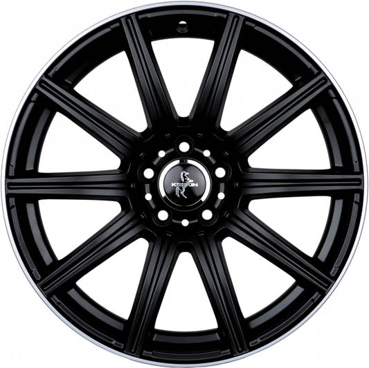 Keskin KT16 Dynamic matt black lip polish Alufelge 8x18 Zoll ET45 LK 5x112 ML66.6