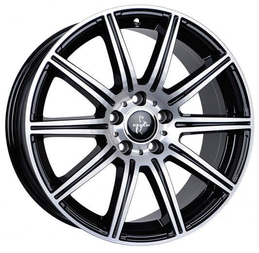 Keskin KT16 Dynamic black front polish Alufelge 8.5x19 Zoll ET45 LK 5x112 ML66.6