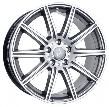 Keskin KT16 Dynamic palladium front polish 8x18 ET45 - LK5/112 ML66.6