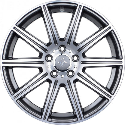 Keskin KT16 Dynamic palladium front polish 8x18 ET45 - LK5/112 ML66.6