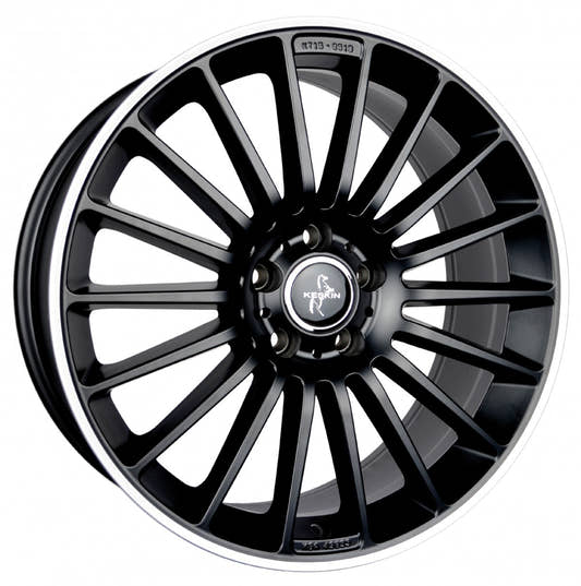 Keskin KT15 Speed matt black lip polish Alufelge 8x18 Zoll ET45 LK 5x112 ML66.6