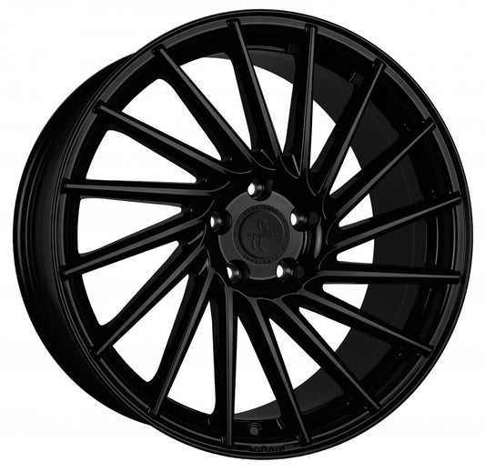 Keskin KT17 Hurricane matt black painted 8x18 ET30 - LK5/112 ML72.6