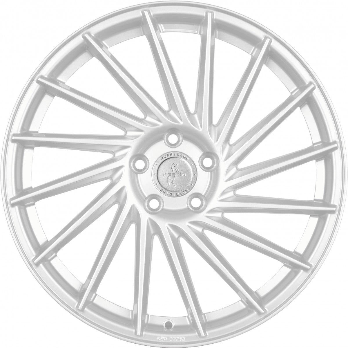 Keskin KT17 Hurricane silver painted 8x18 ET45 - LK5/112 ML72.6
