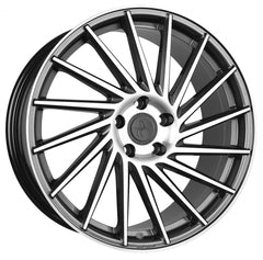 Keskin KT17 Hurricane palladium front polish Alufelge 8.5x19 Zoll ET40 LK 5x114.3 ML72.6